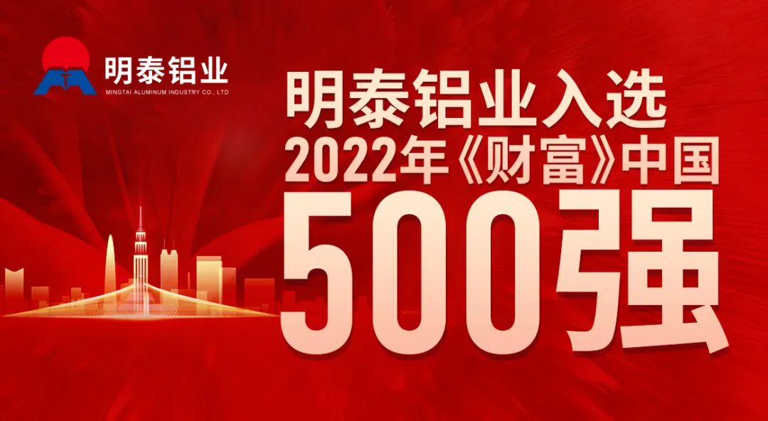 8868体育官网铝业首次入选《财富》中国500强